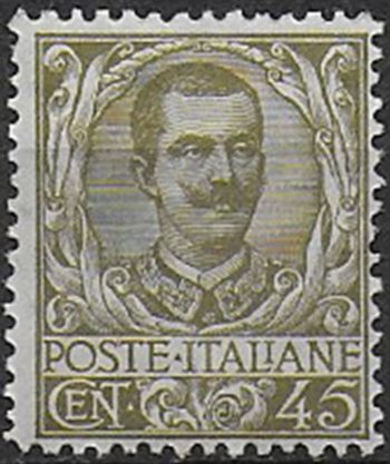 1901 Italia VE III 45c. oliva MNH Sassone n. 75