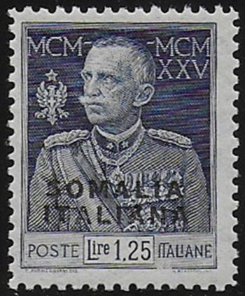 1926 Somalia Giubileo L. 1,25 mc. MNH Sassone n. 69