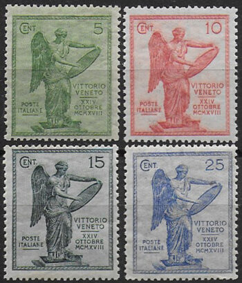 1921 Italia Vittoria 4v. MNH Sassone n. 119/22