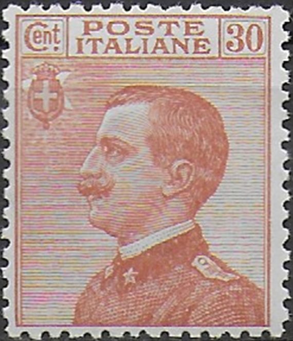 1922 Italia VE III 30c. orange brown MNH Sassone n. 127