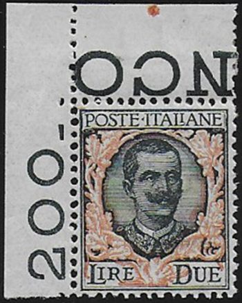 1923 Italia VE III Lire 2 floreale af sup MNH Sassone n.150