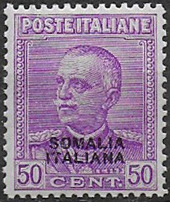 1930 Somalia 50c. lilla bc+ MNH Sassone n. 139