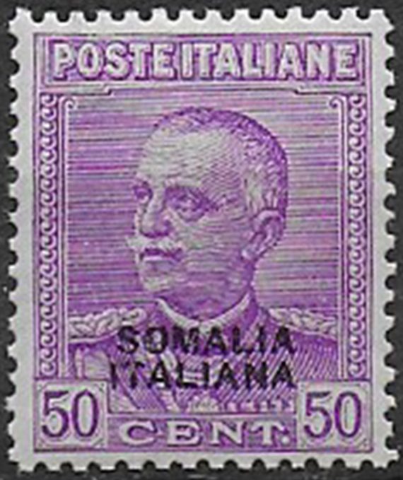 1930 Somalia 50c. lilla bc+ MNH Sassone n. 139