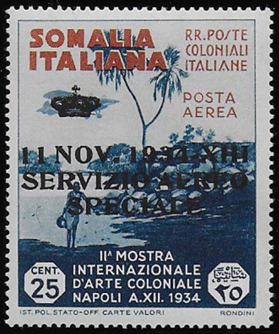 1934 Somalia Servizio Aereo Speciale MNH Sassone n. 2