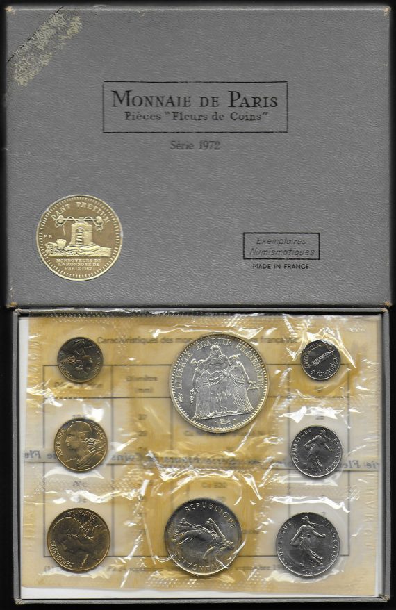 1972 Francia divisionale FS Fleurs de Coins