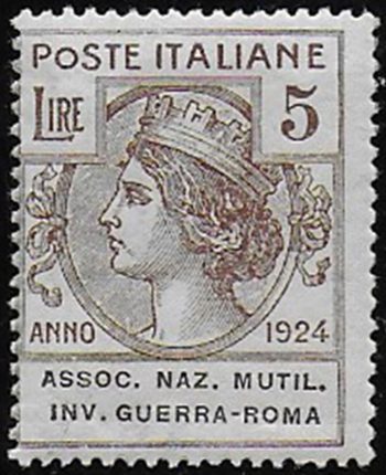 1924 Italia Parastatali Associazione Mutilati 1v. MNH Sassone n. 12