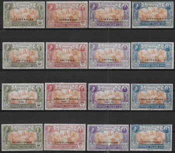 1923 Colonial tour Propaganda Fide 16v. MNH Sassone n. 21