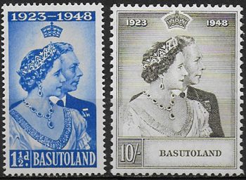 1948 Basutoland Royal Silver Wedding 2v. MH SG n. 36/37