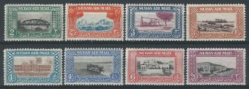 1950 British Sudan Giorgio VI 8v. MNH SG. n. 115/22