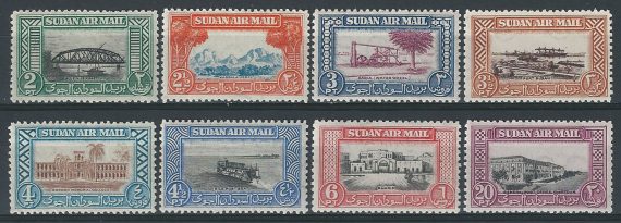1950 British Sudan Giorgio VI 8v. MNH SG. n. 115/22