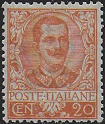 1901 Italia VE III 20c. arancio MNH Sassone n. 72