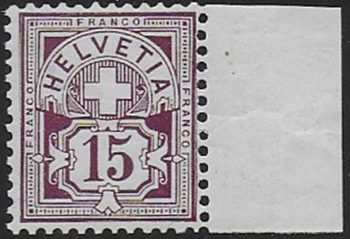 1905 Svizzera cifra e croce 15c. MNH Unificato n. 105