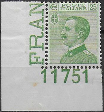 1927 Italia VE III effigie 1v. af MNH Sassone n. 219