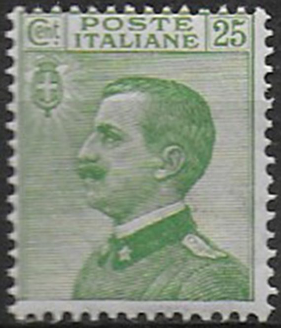 1927 Italia VE III effigie 1v. mc MNH Sassone n. 219