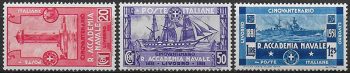 1931 Italia Accademia navale 3v. bc MNH Sassone n. 300/02