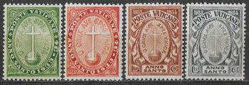 1933 Vaticano Anno Santo 4v. MNH Sassone n. 15/18