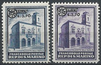 1934 San Marino 2v. MNH Sass. n. 184/85