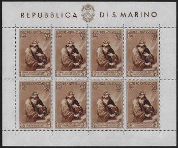 1944 San Marino Case Popolari MS MNH Sassone n. (4c)
