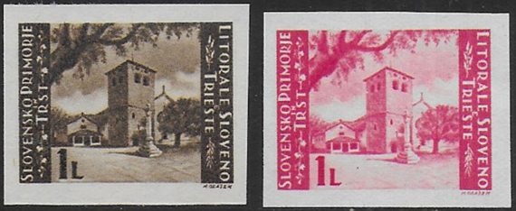 1946 Litorale Sloveno San Giusto 2v. imp. MNH Sassone n. 60A/60B