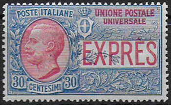 1908 Italia Espresso 30c. estero 1v. MNH Sassone n. 2