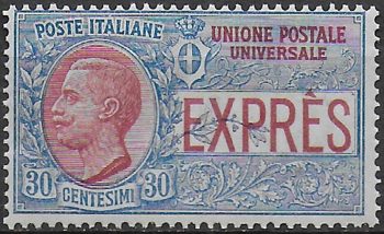 1908 Italia Express 30c. abroad 1v. MNH Sassone n. 2