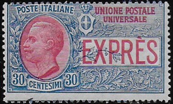 1908 Italia Espresso 30c. estero 1v. mc MNH Sassone n. 2