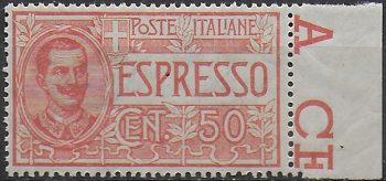 1920 Italia Express 50c. red 1v. bc MNH Sassone n. 4