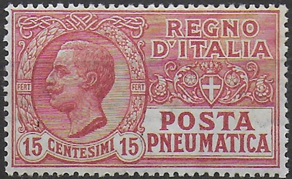 1928 Italia Pneumatica 15c. violetto rosso sup MNH Sassone n. 12a