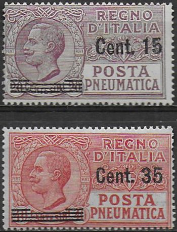 1927 Italia Pneumatica new value 2v. mc MNH Sassone n. 10/11