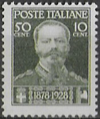 1928 Italia 50 della morte di Vittorio Emanuele II MNH Sassone n. 239