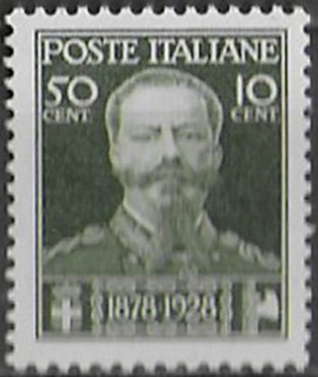 1928 Italia 50 della morte di Vittorio Emanuele II bc MNH Sassone n. 239