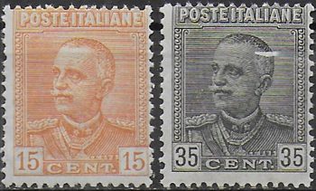 1929 Italia VE III new design 2v. mc MNH Sassone n. 240/41