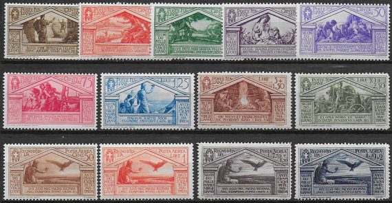 1930 Italia Bimillenario di Virgilio 13v. MNH Sassone n. 282/90+A