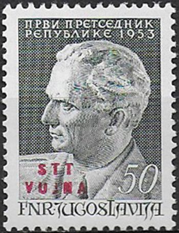 1953 Trieste B 61 compleanno di Tito 1v. MNH Sassone n. 89