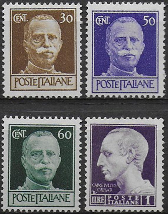 1944 Italia Luogotenenza 4v. Roma MNH Sassone n. 516/19