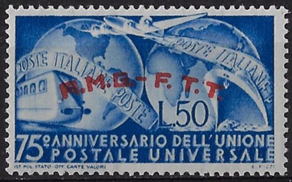 1949 Trieste A 75 anniversario UPU MNH Sassone n. 40