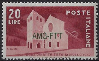 1949 Trieste A elezioni a Trieste MNH Sassone n. 42