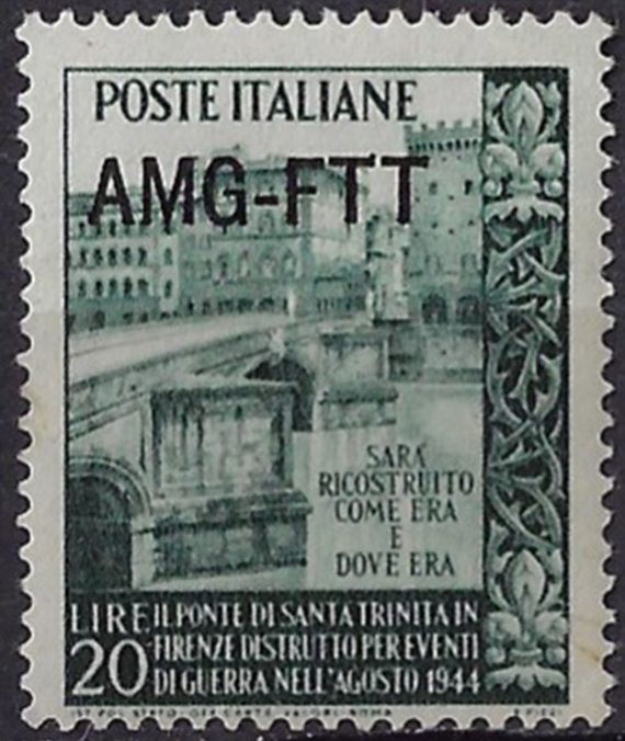 1949 Trieste A ponte di S. Trinita MNH Sassone n. 54