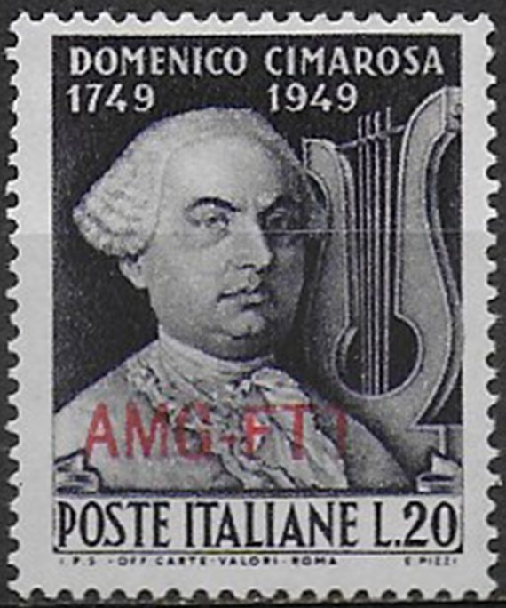 1949 Trieste A Domenico Cimarosa MNH Sassone n. 68