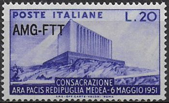 1951 Trieste A Ara Pacis MNH Sassone n. 111