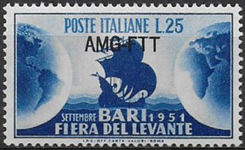 1951 Trieste A Fiera di Bari MNH Sassone n. 128