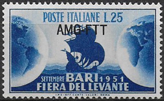 1951 Trieste A Fiera di Bari MNH Sassone n. 128