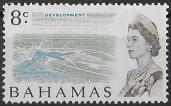 1970 Bahamas 8c. Developmen whiter paper MNH SG n. 300a