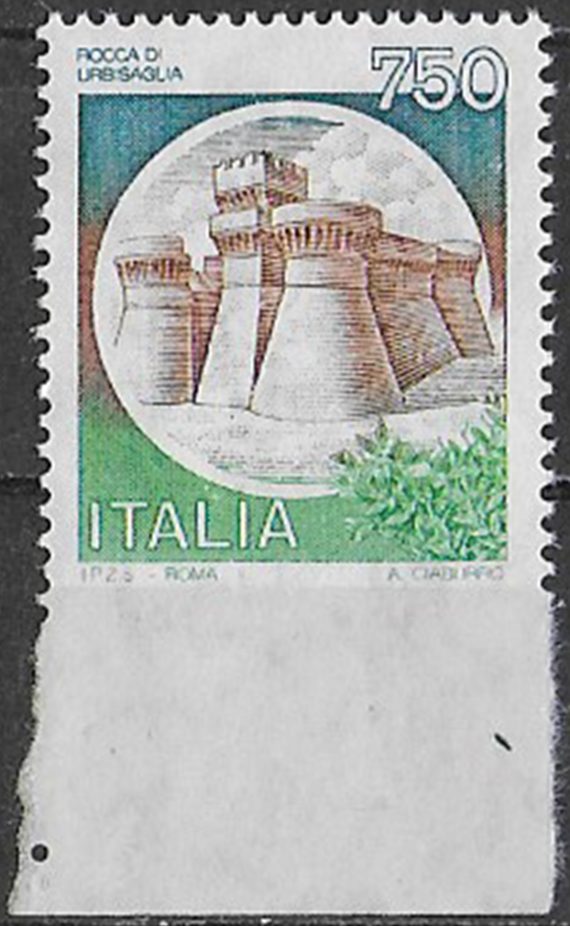 1990 Italia Rocca di Urbisaglia SL Sassone n. 1524A variety