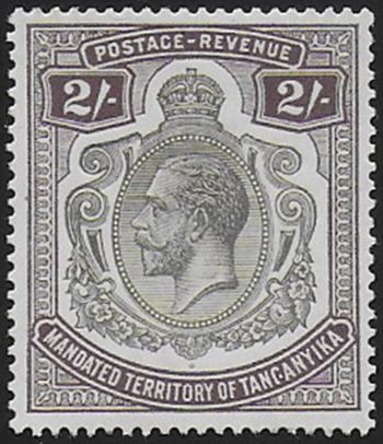 1927 Tanganyika Giorgio V 2s. MNH SG n. 103