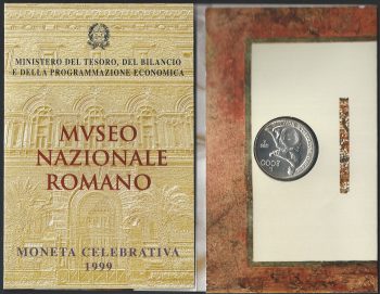 1999 Italia Lire 2.000 silver Museo Romano FDC - BU