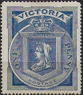 1897 Australia Victoria Hospital Charity Fund 1v. MH SG n. 353