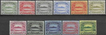 1908-11 British Solomon Islands Piroga 11v. MH SG n. 8/17