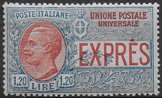 1922 Italia Espresso Lire 1,20 NE 1v. bc MNH Sassone n. 8