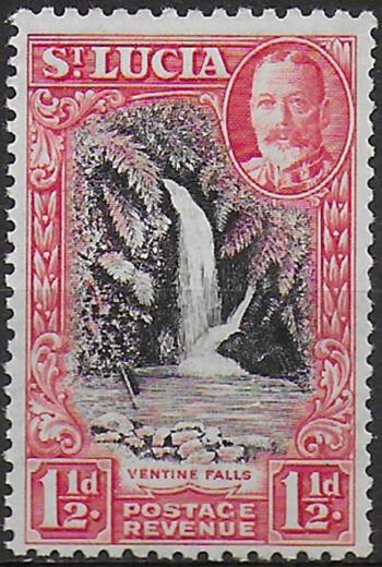 1936 St Lucia Giorgio V 1½d. p 12 x 13 MNH SG. n. 115a